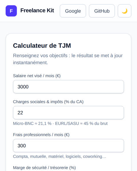 Freelance Kit : le calculateur de TJM
