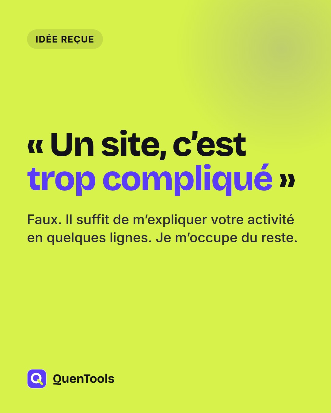 « Un site, c’est trop compliqué »